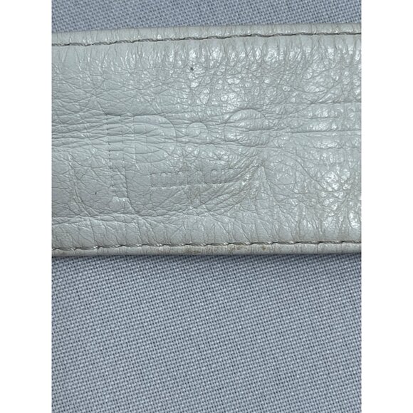 Authentic Dolce & Gabbana Blush Pink Silvertone Leather Belt Italy Size 85/34” - Picture 9 of 12